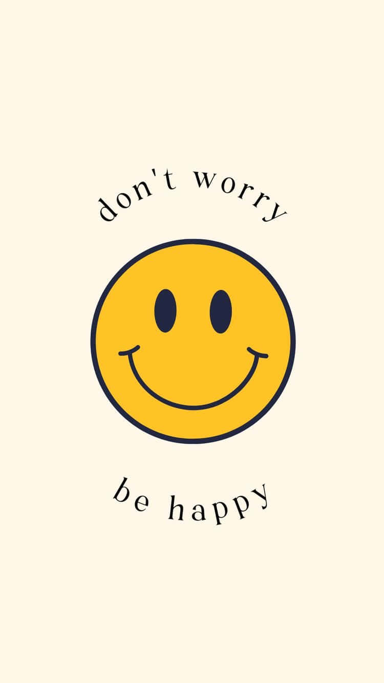 yellow smiley face, black outline, cream background, HD Phone Wallpaper