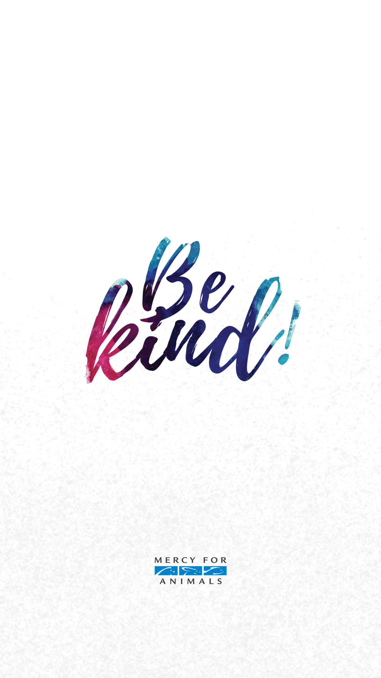 Be Kind, white minimalist, watercolor-style, Full HD Phone Wallpaper