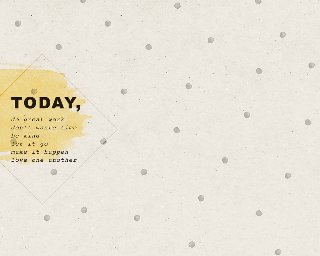 Be Kind, bold black text, textured cream paper, HD Desktop Wallpaper