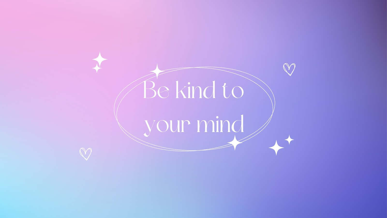 be kind, pink purple, blue, HD Desktop Wallpaper
