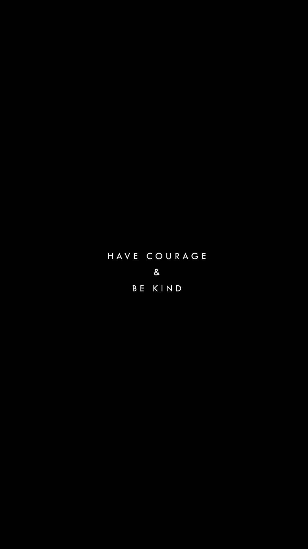 Be Kind, minimalist, black background, Full HD Phone Wallpaper