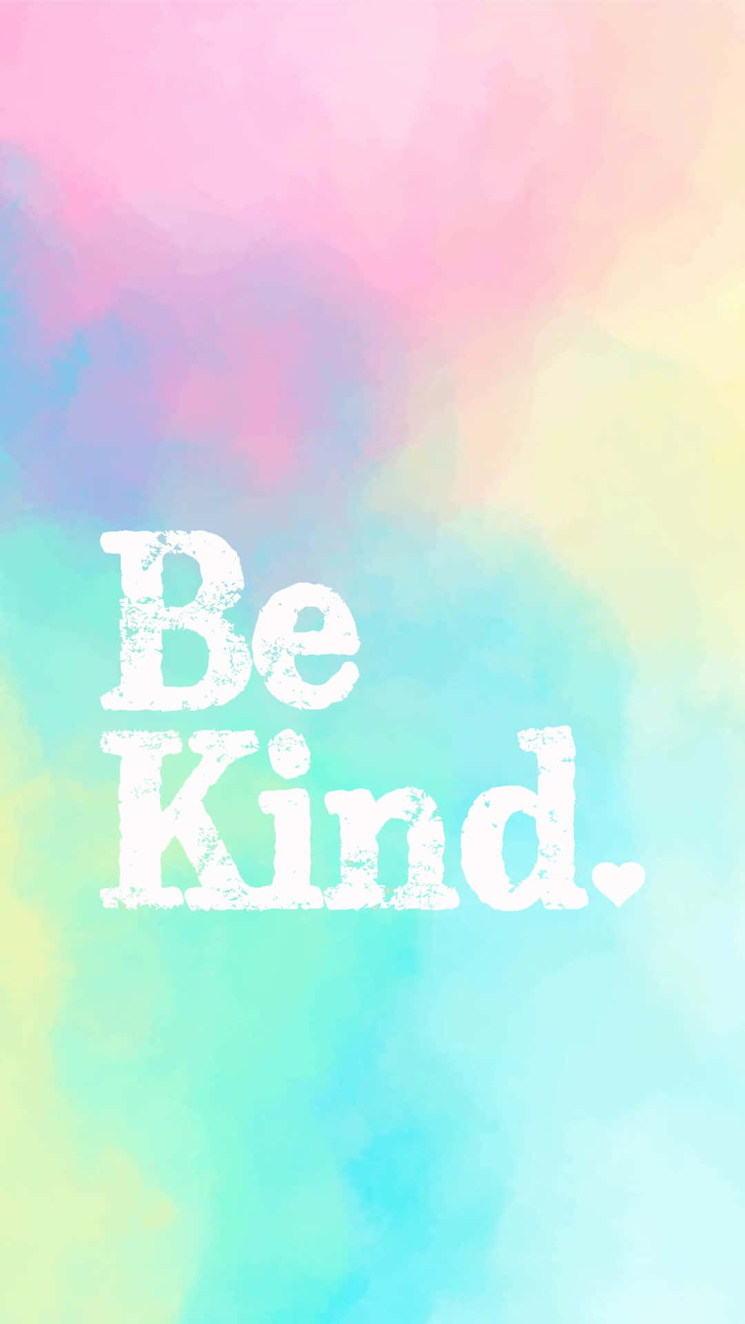 Be Kind, pastel watercolor gradient, textured white, Full HD Phone Wallpaper