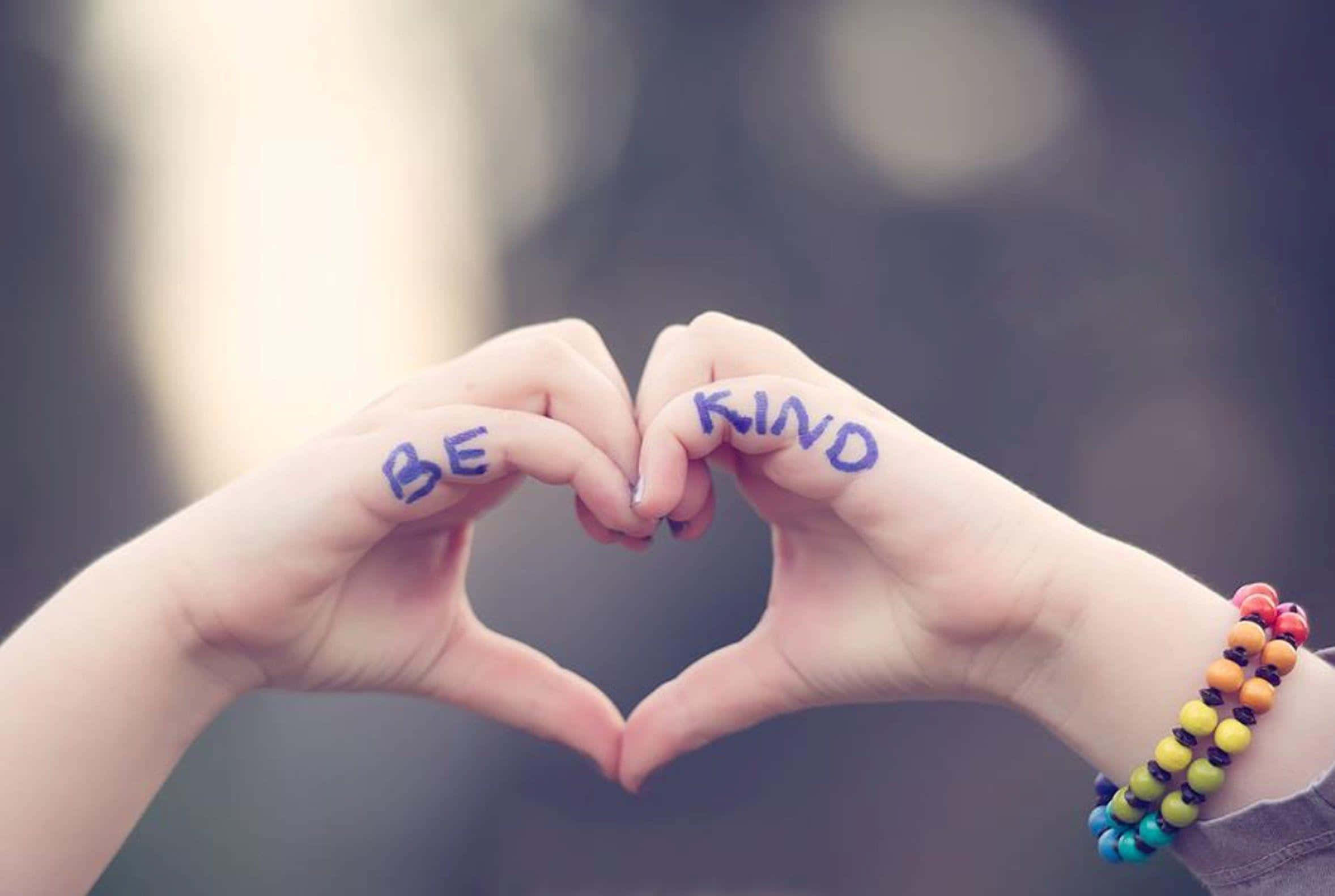 Be Kind, blue, palms, Full HD Desktop Wallpaper