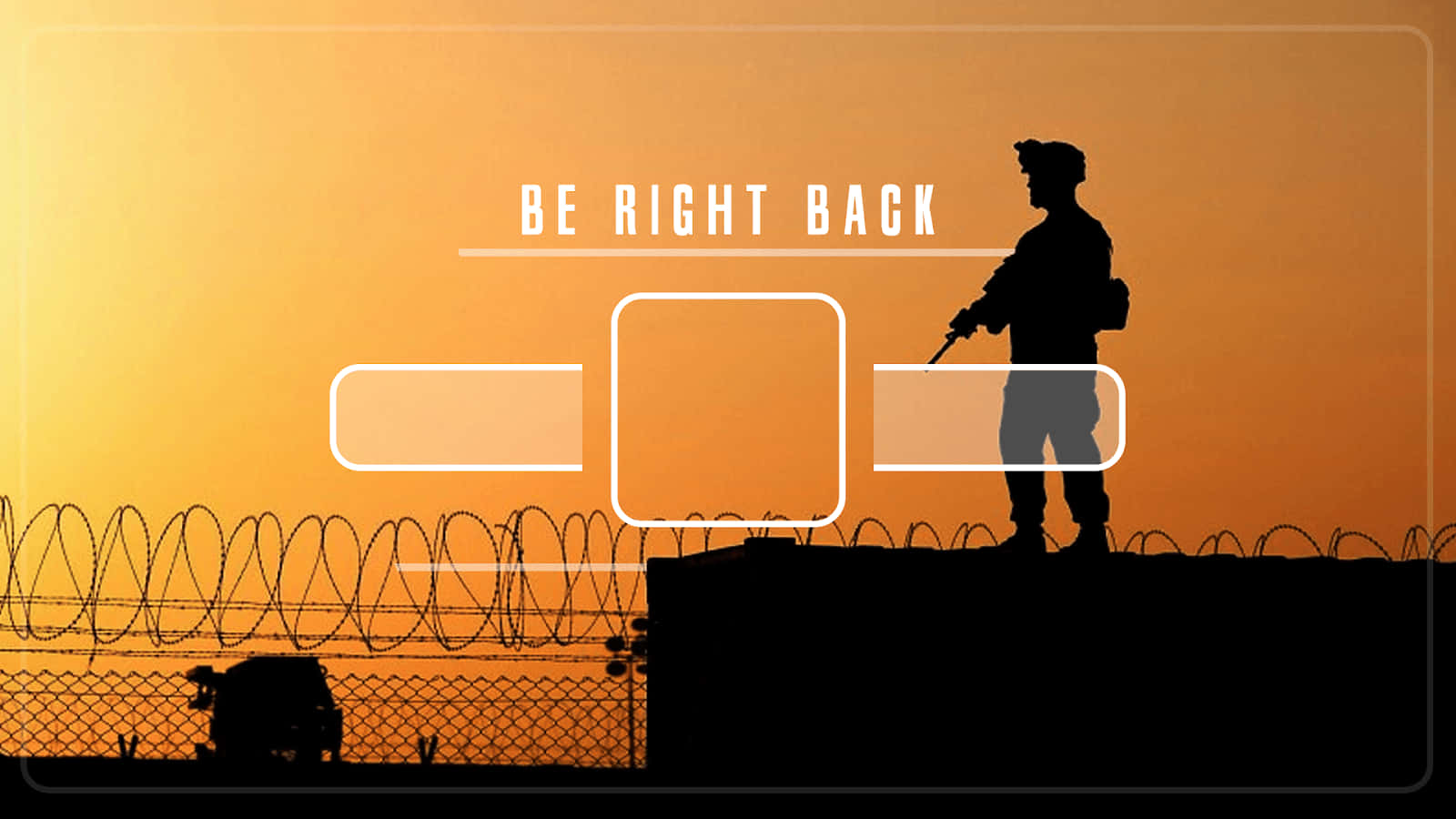 Be Right Back, soldier, fence, HD Desktop Wallpaper