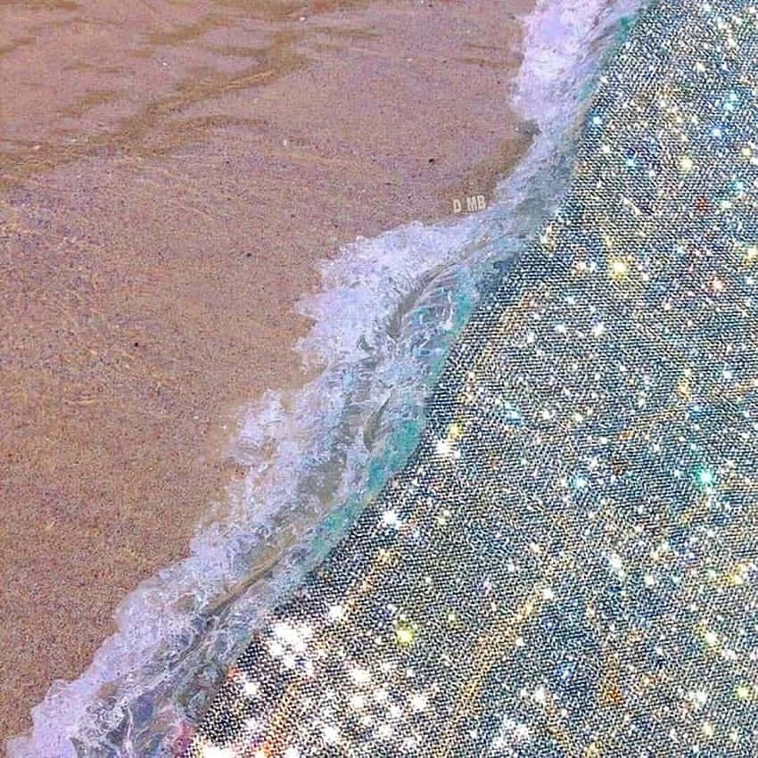 beach, ocean waves, starry fabric, SD Desktop Wallpaper