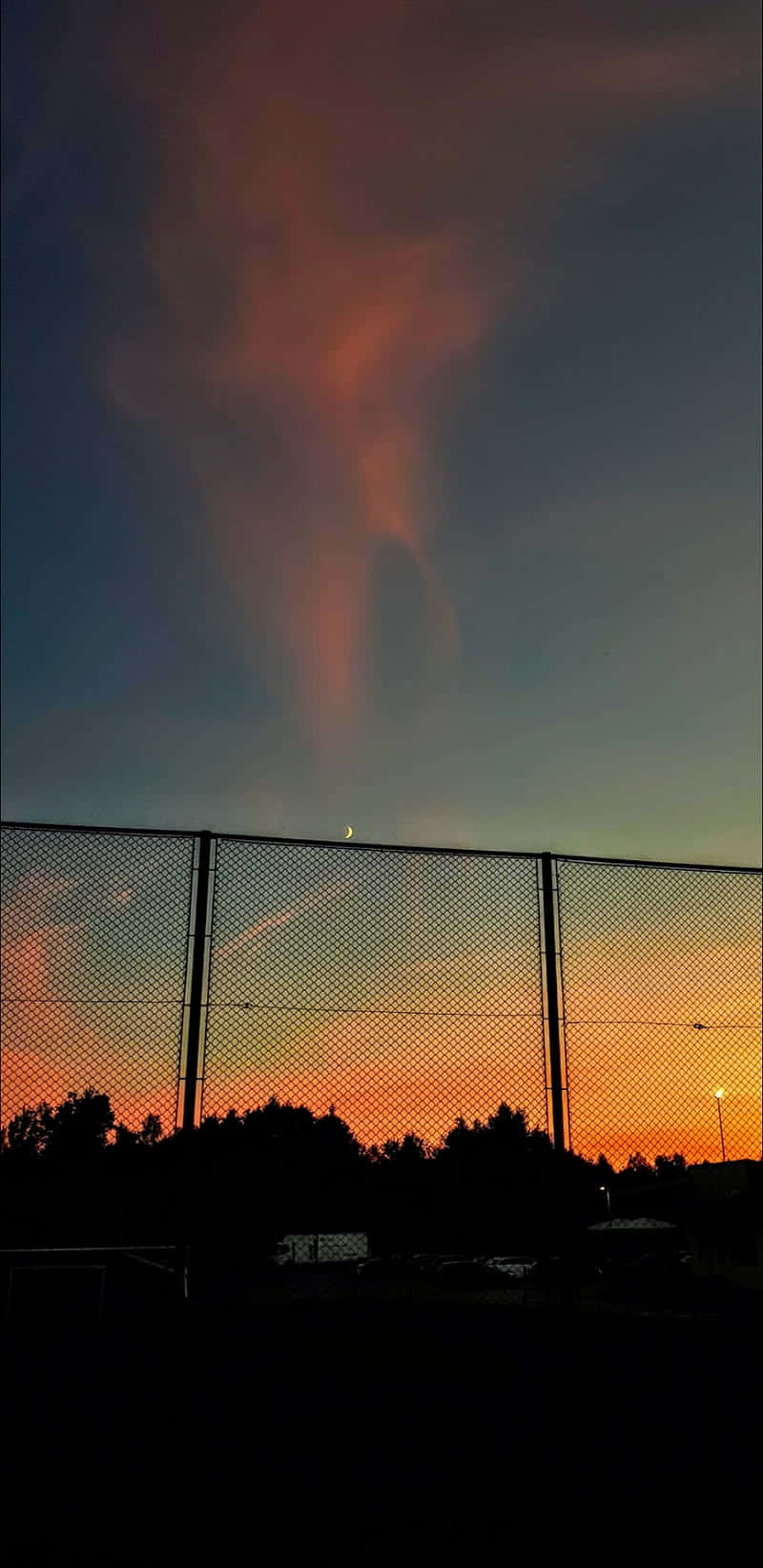 beach aesthetic tumblr, dusk, fiery orange clouds, HD Phone Wallpaper