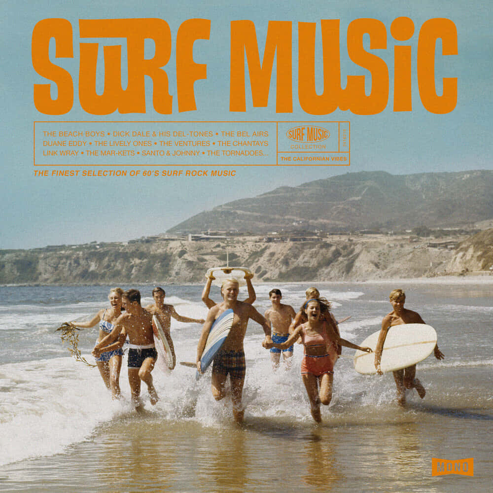 Beach Boys, vinyl record cover art, surf rock, SD Desktop Wallpaper