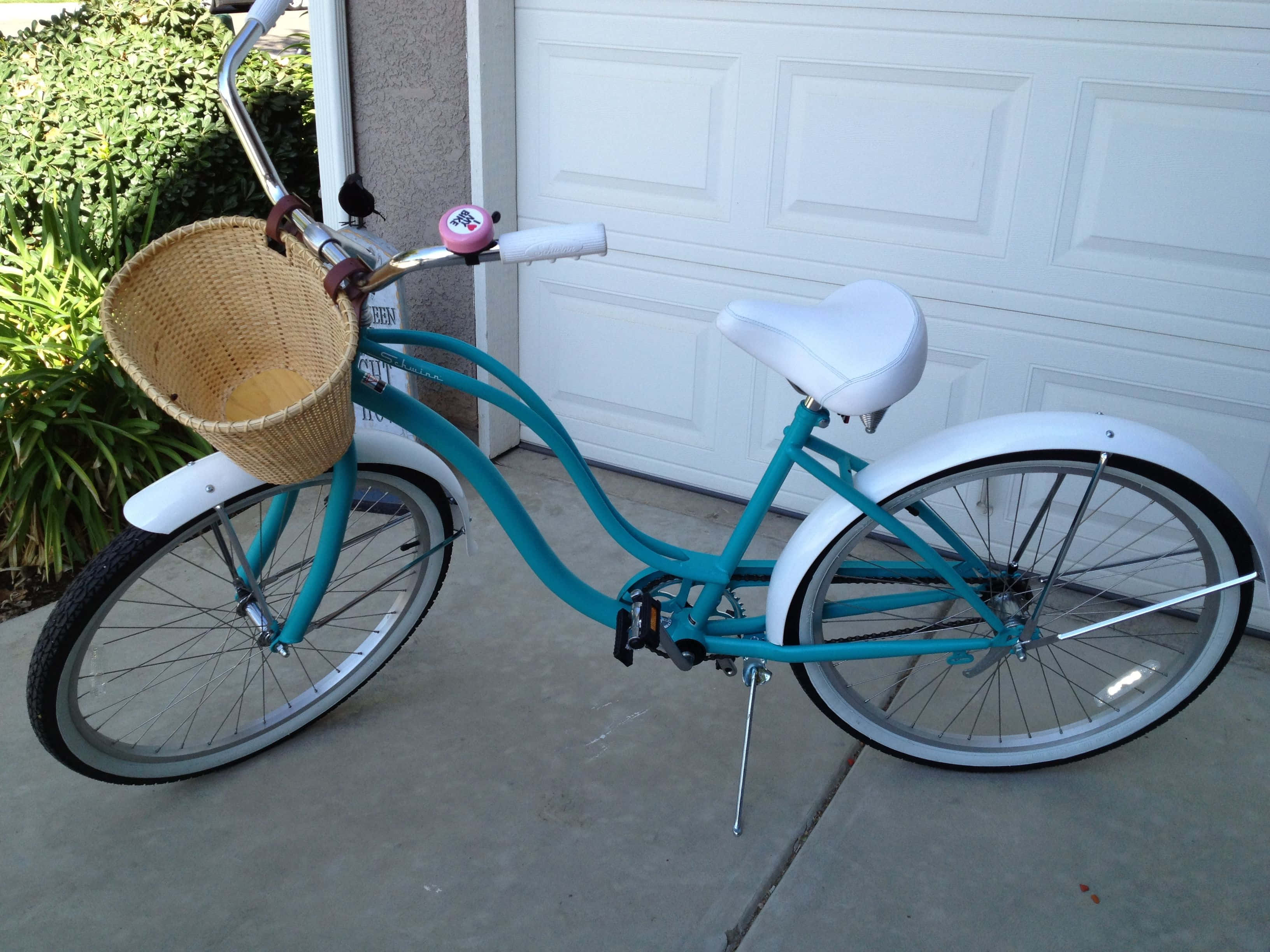 beach cruiser, turquoise, white fenders, 2K Desktop Wallpaper