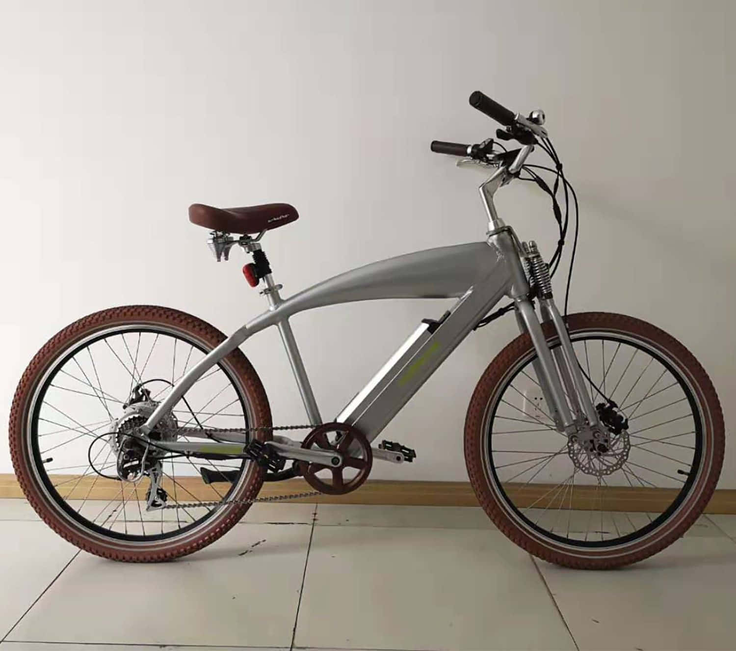Beach Cruiser, silver, brown tires, HD Desktop Wallpaper