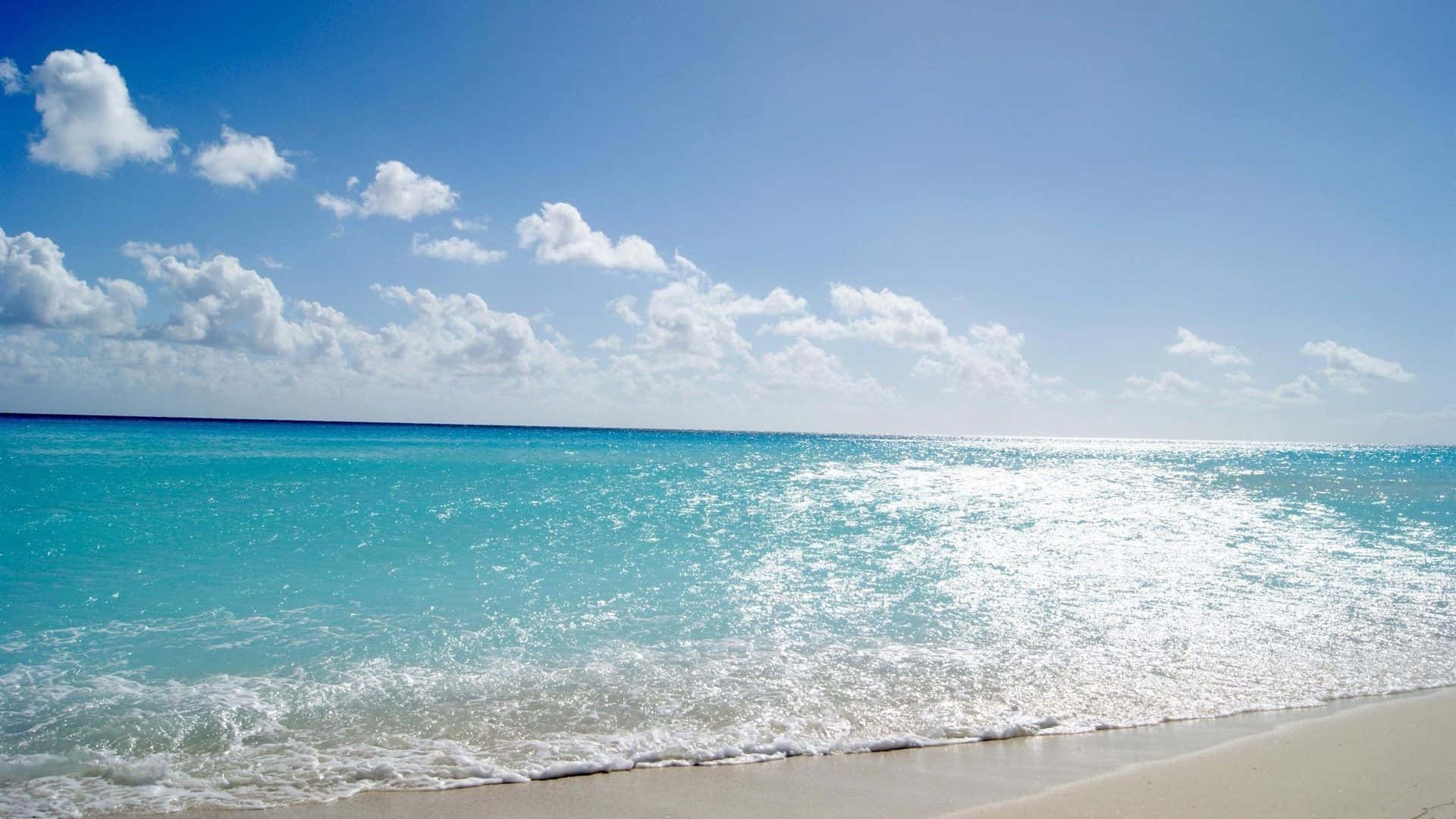 beach dual monitor, 1920 x 1080, turquoise waves, Full HD Desktop Wallpaper