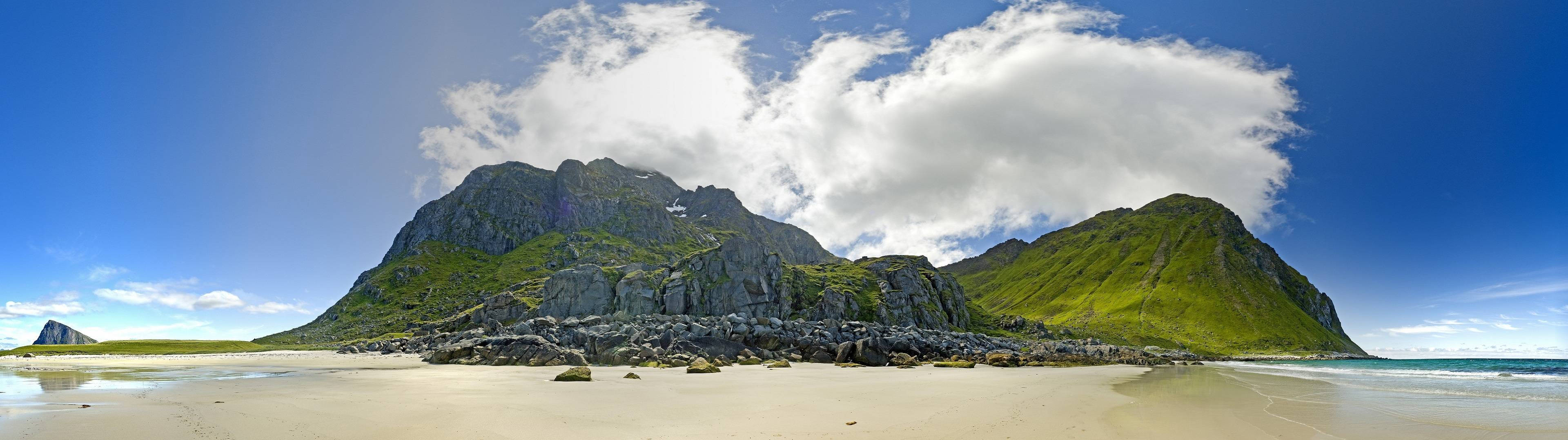 3840x1080, HD Dual Monitor, island, 4K Desktop Wallpaper