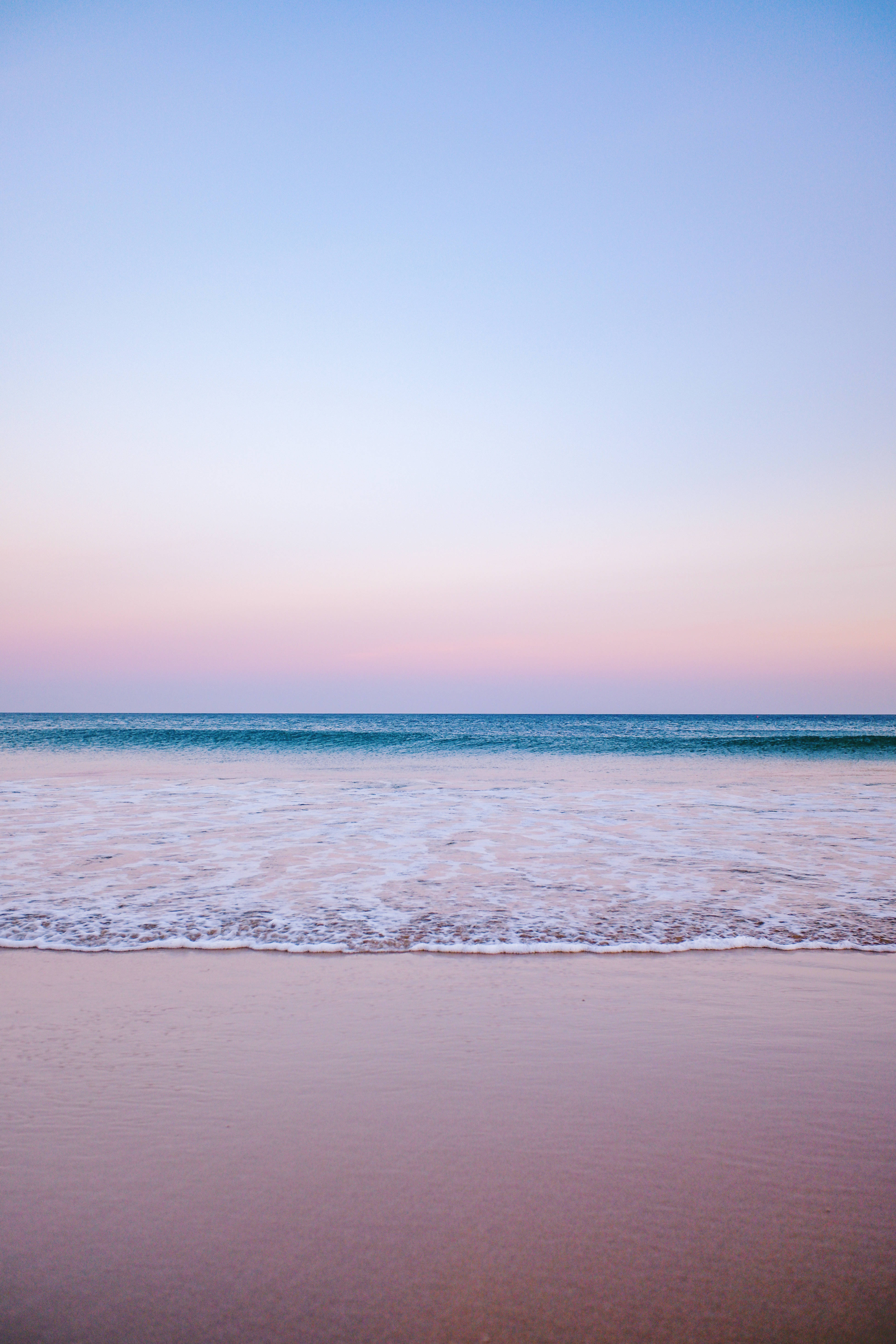 pastel sky, beach, iPhone, 5K Phone Wallpaper