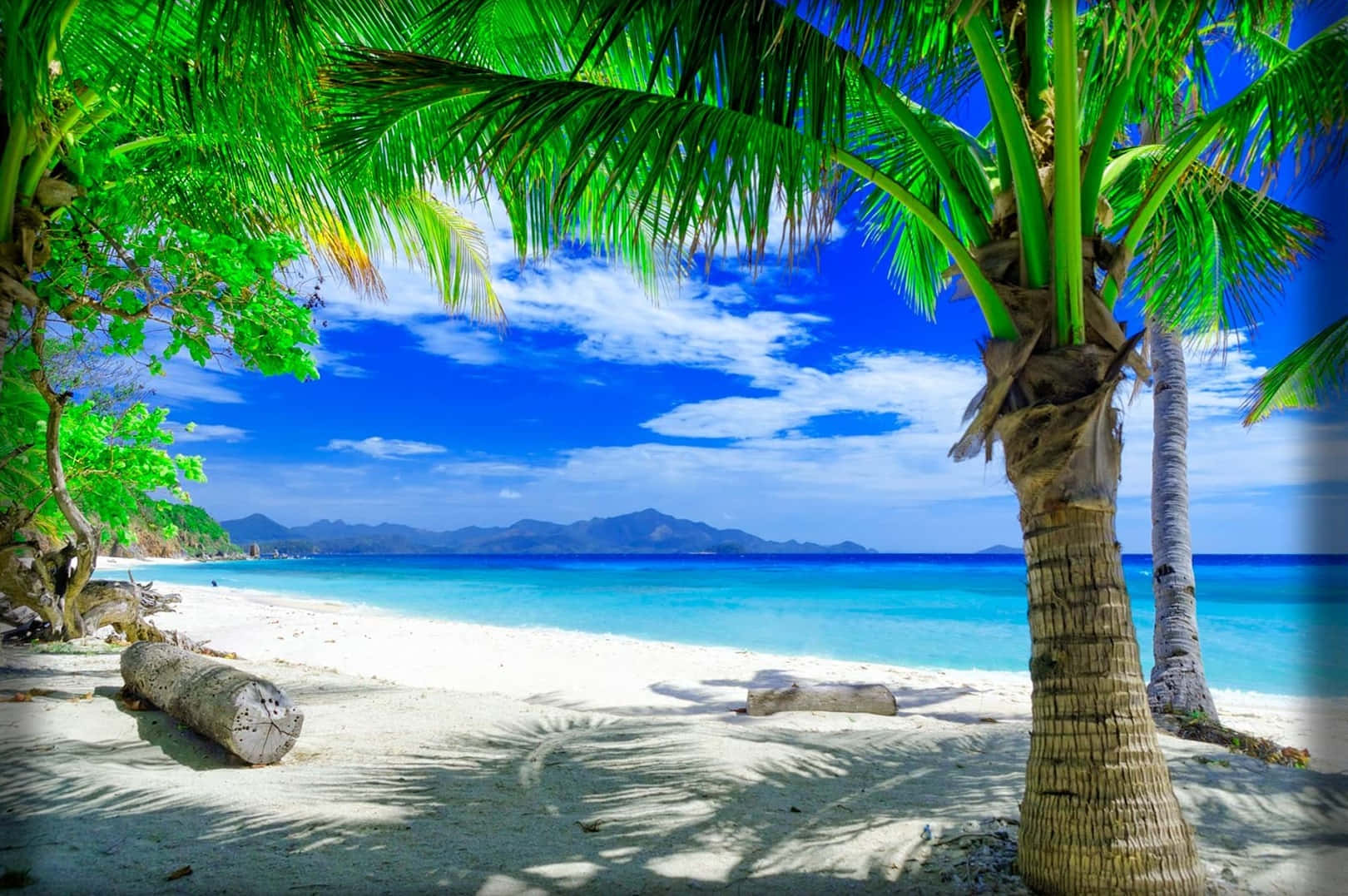 beach sand, turquoise waters, white sand beach, HD Desktop Wallpaper