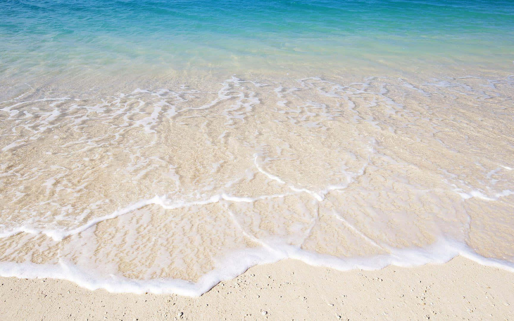 beach sand, golden sand, turquoise waves, HD Desktop Wallpaper