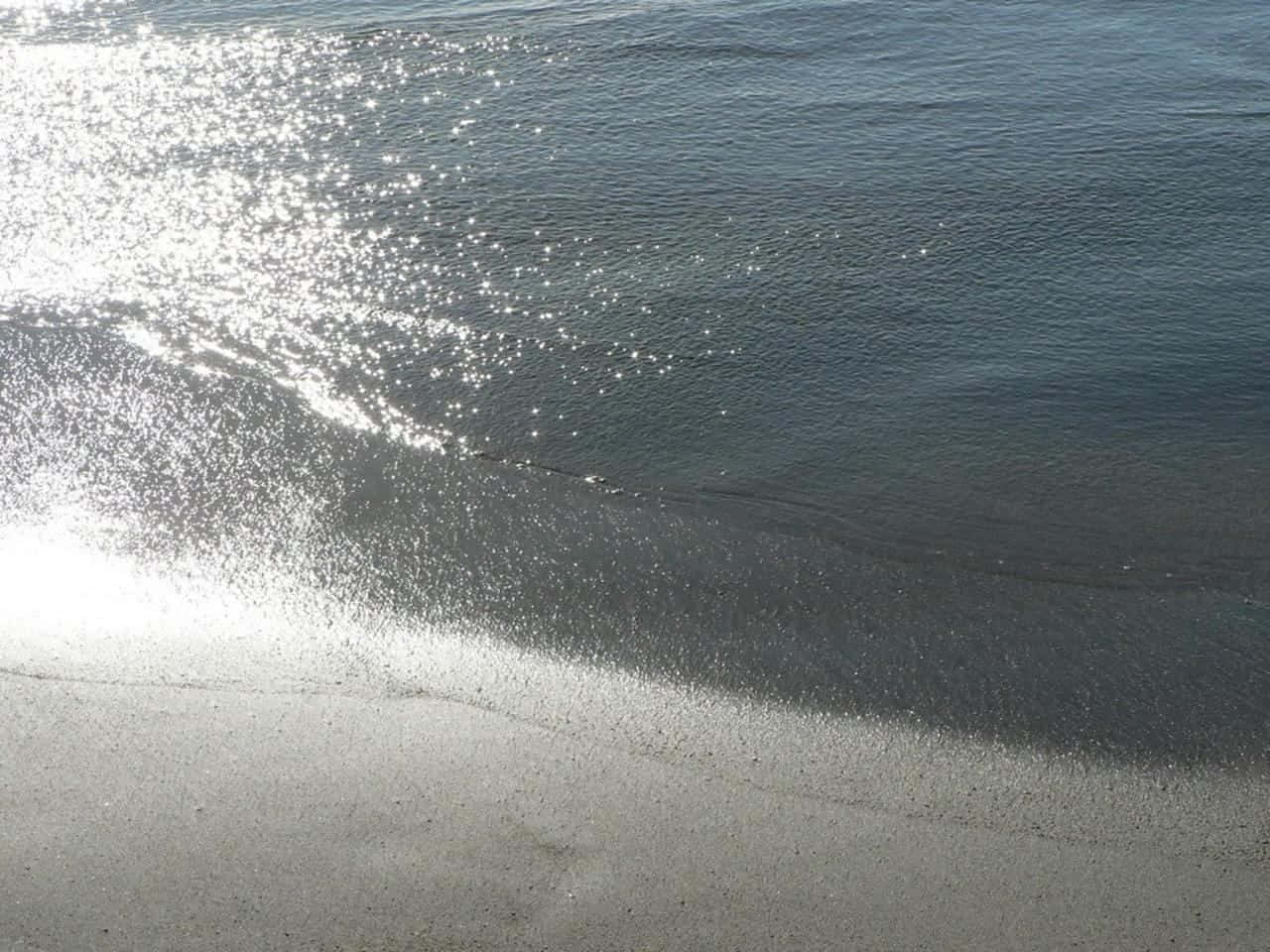 Beach Sand, pale sandy shore, crystal clear waters, HD Desktop Wallpaper