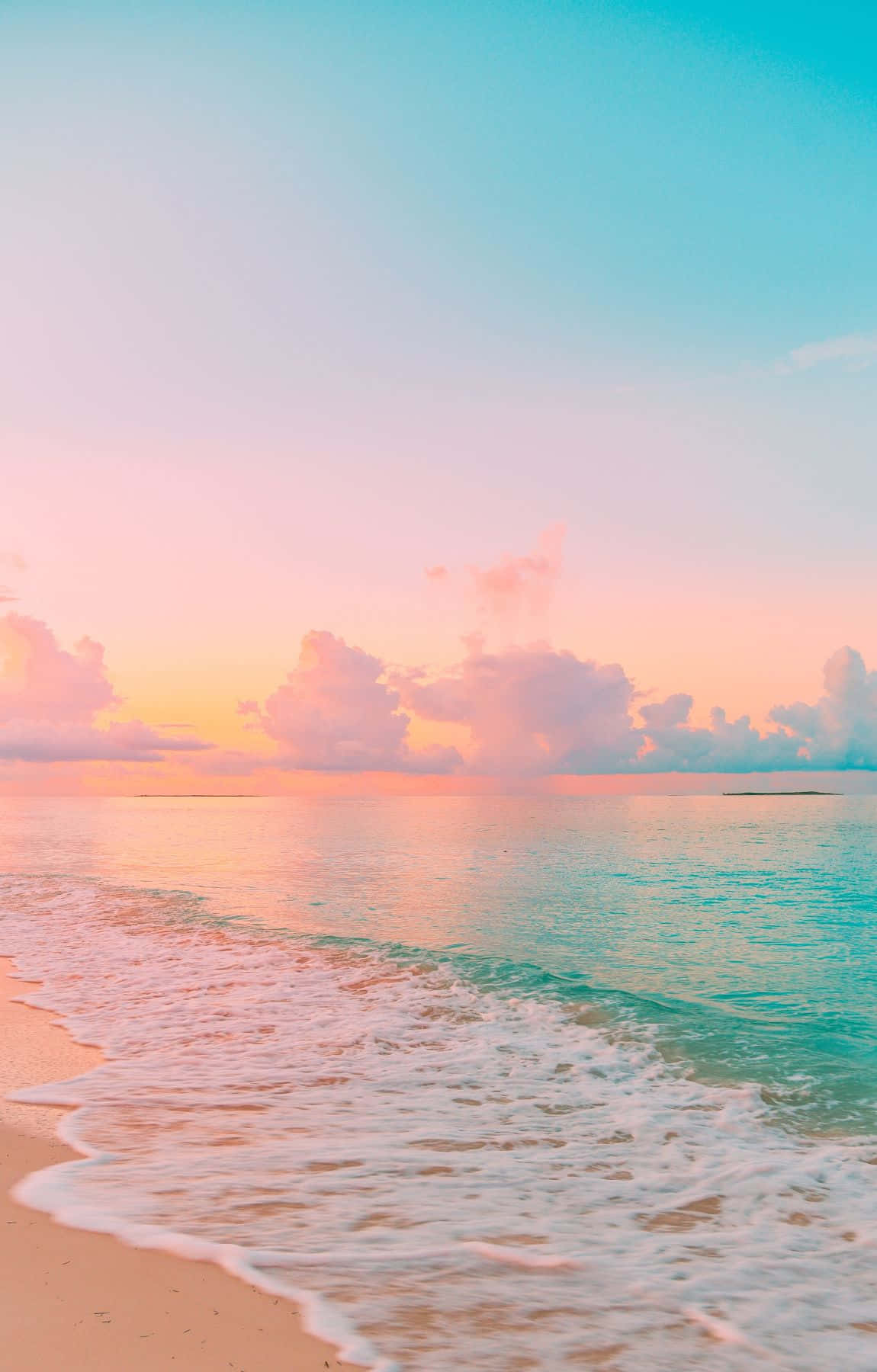 beach scene, waves, sunset, HD Phone Wallpaper