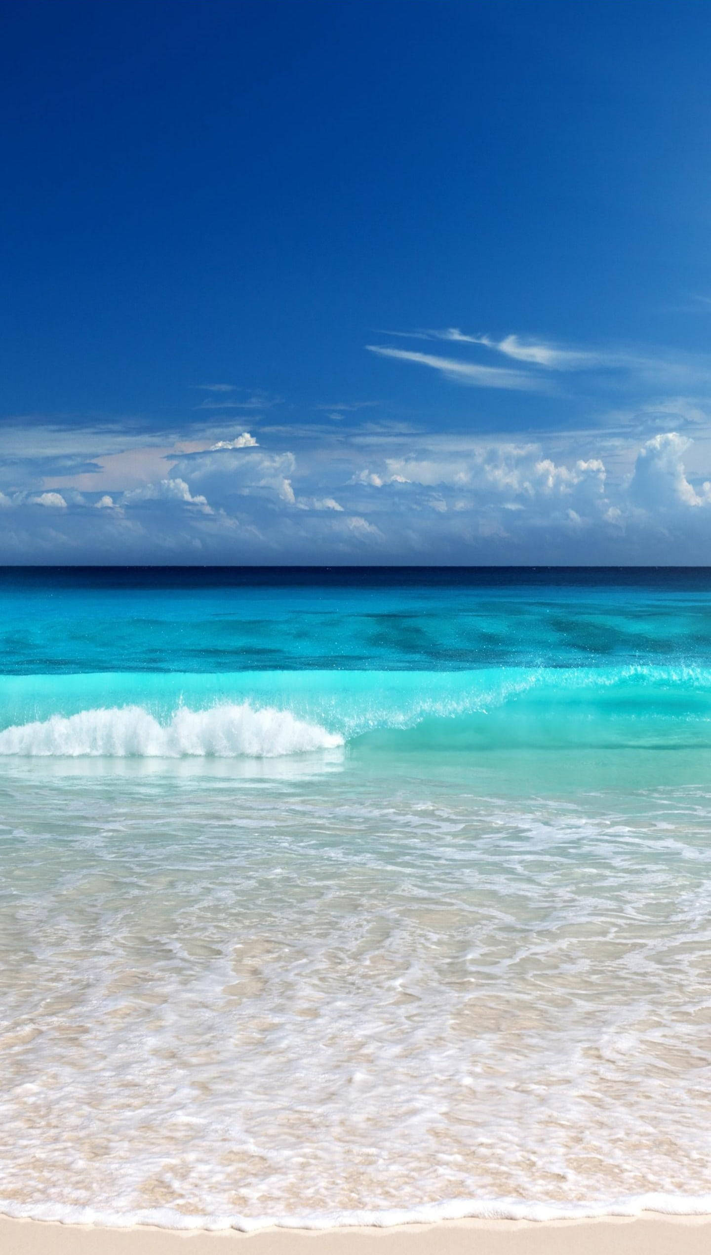 iPhone 7, beach waves, turquoise waves, Full HD Phone Wallpaper