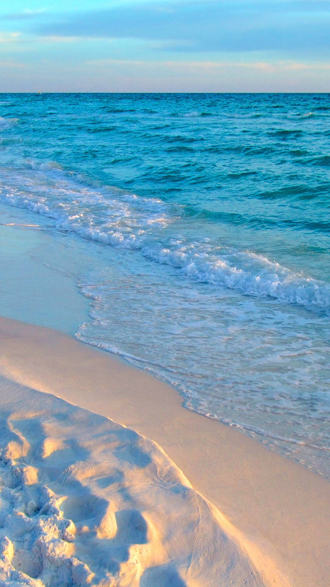 iPhone 7, beach, turquoise waves, Full HD Phone Wallpaper
