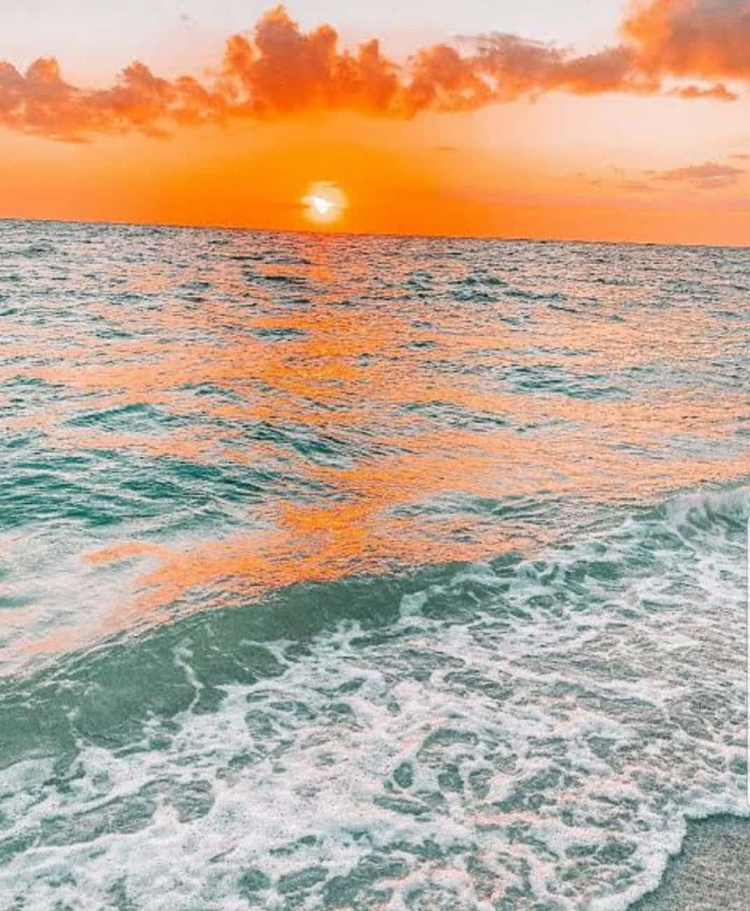 beach sunrise, sunset, ocean, HD Phone Wallpaper