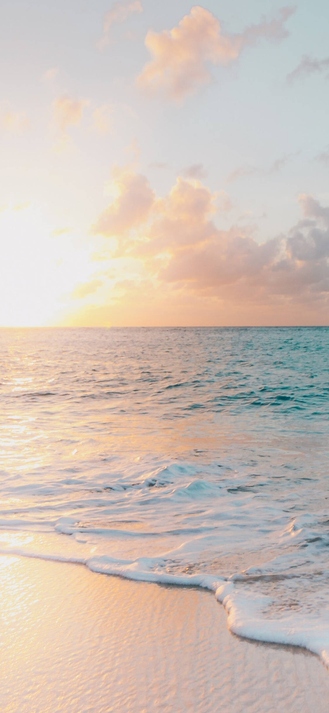 4K Summer Shore, Golden sunset, ocean, Full HD Phone Wallpaper