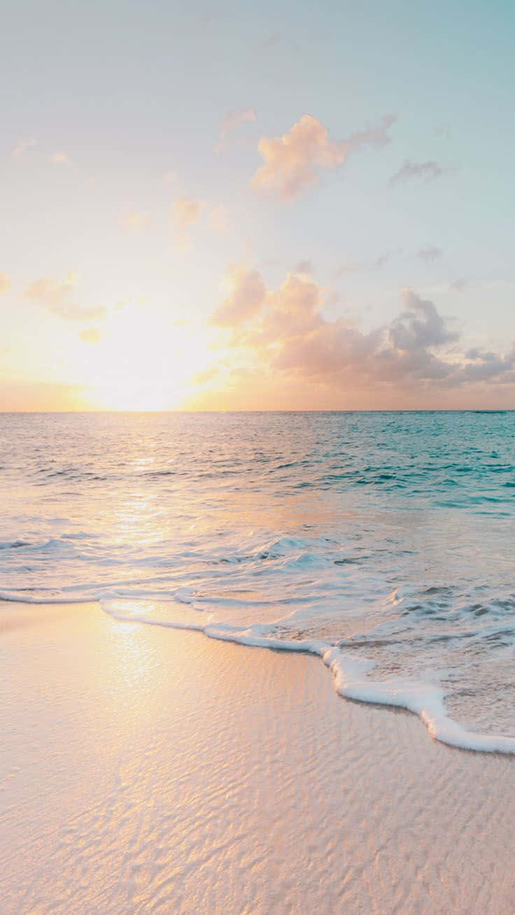 summer time iphone, sunset, beach, HD Phone Wallpaper