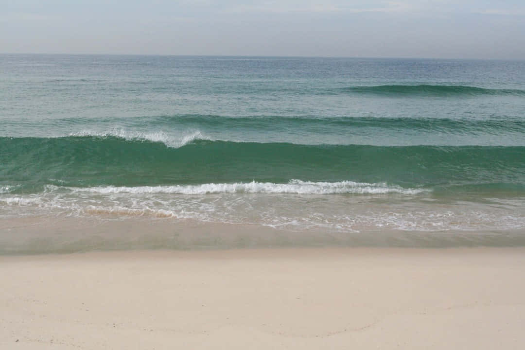 beach waves, 1080 x 720, golden hour, SD Desktop Wallpaper