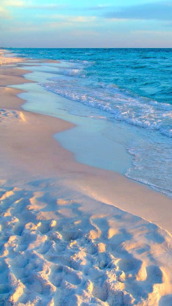 white sand, blue water, turquoise waves, SD Phone Wallpaper