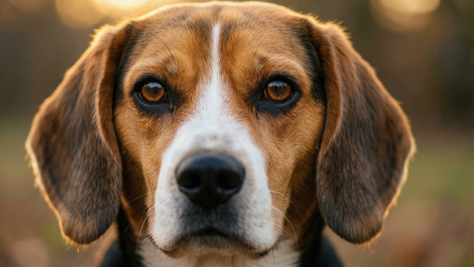 beagle, warm brown eyes, floppy ears, Full HD Desktop Wallpaper