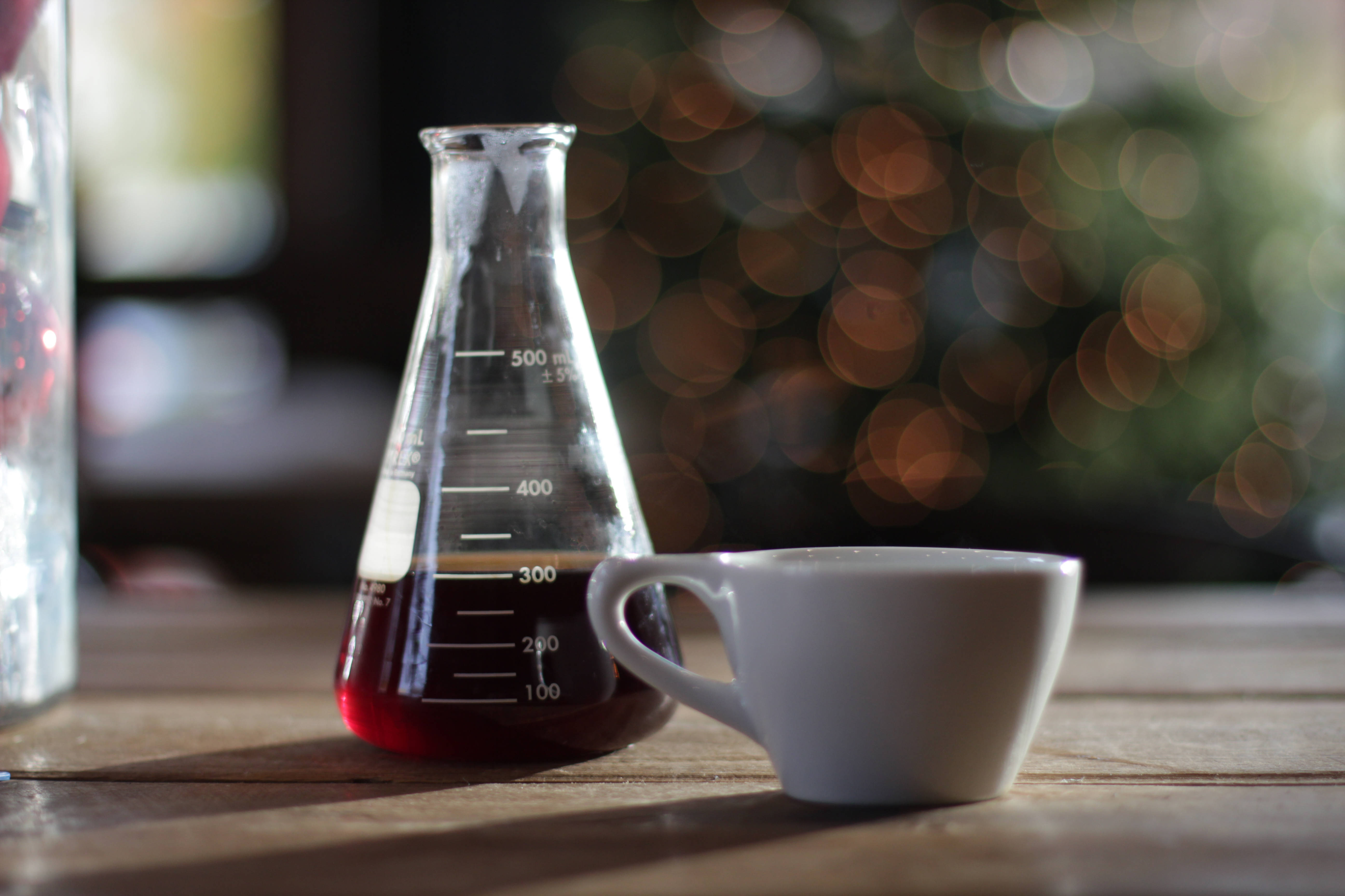 beaker, coffee cup, dark coffee, 5K Desktop Wallpaper