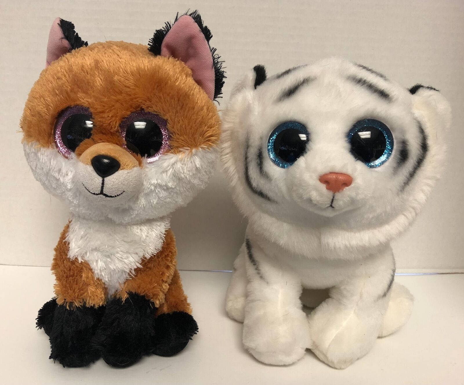 Beanie Boos, fox, white tiger, HD Desktop Wallpaper