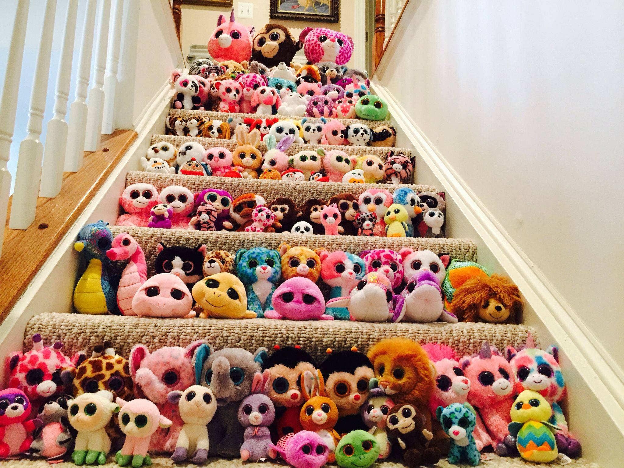 Beanie Boos, stairs, staircase, Full HD Desktop Wallpaper