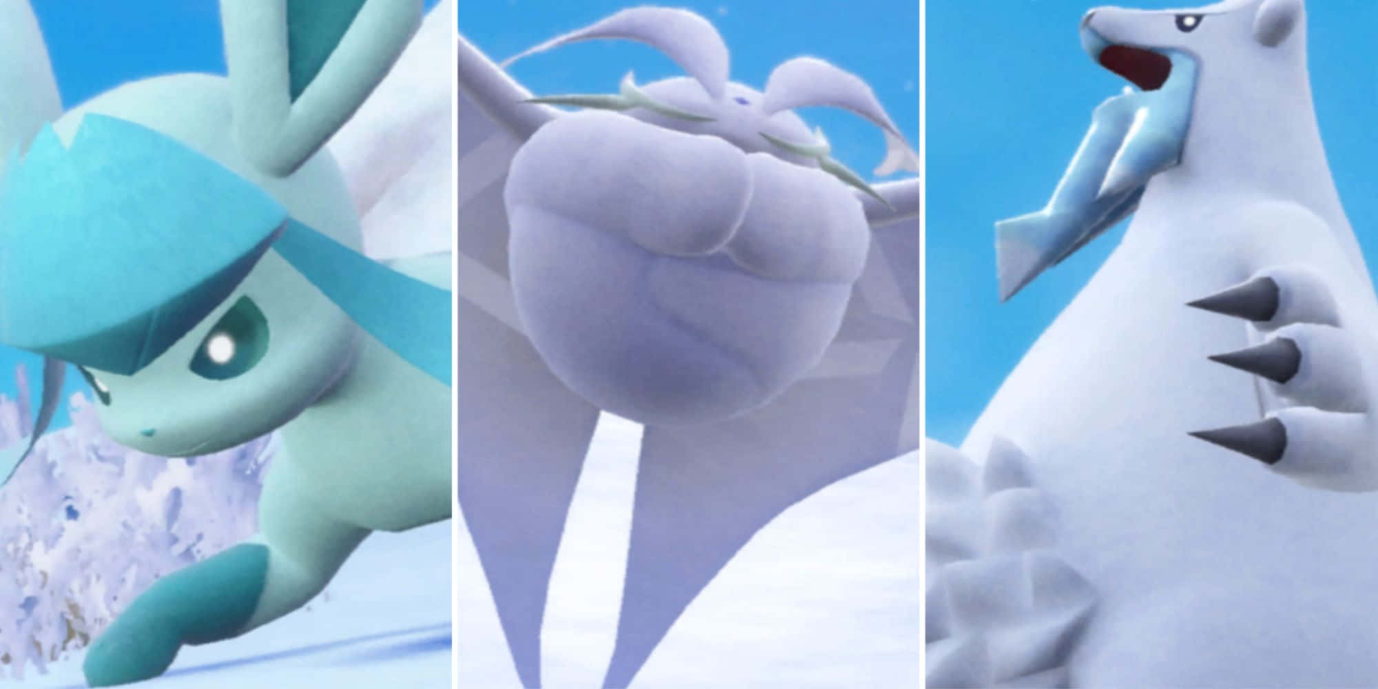 Beartic, Ice Pokémon, crystalline wings, Full HD Desktop Wallpaper