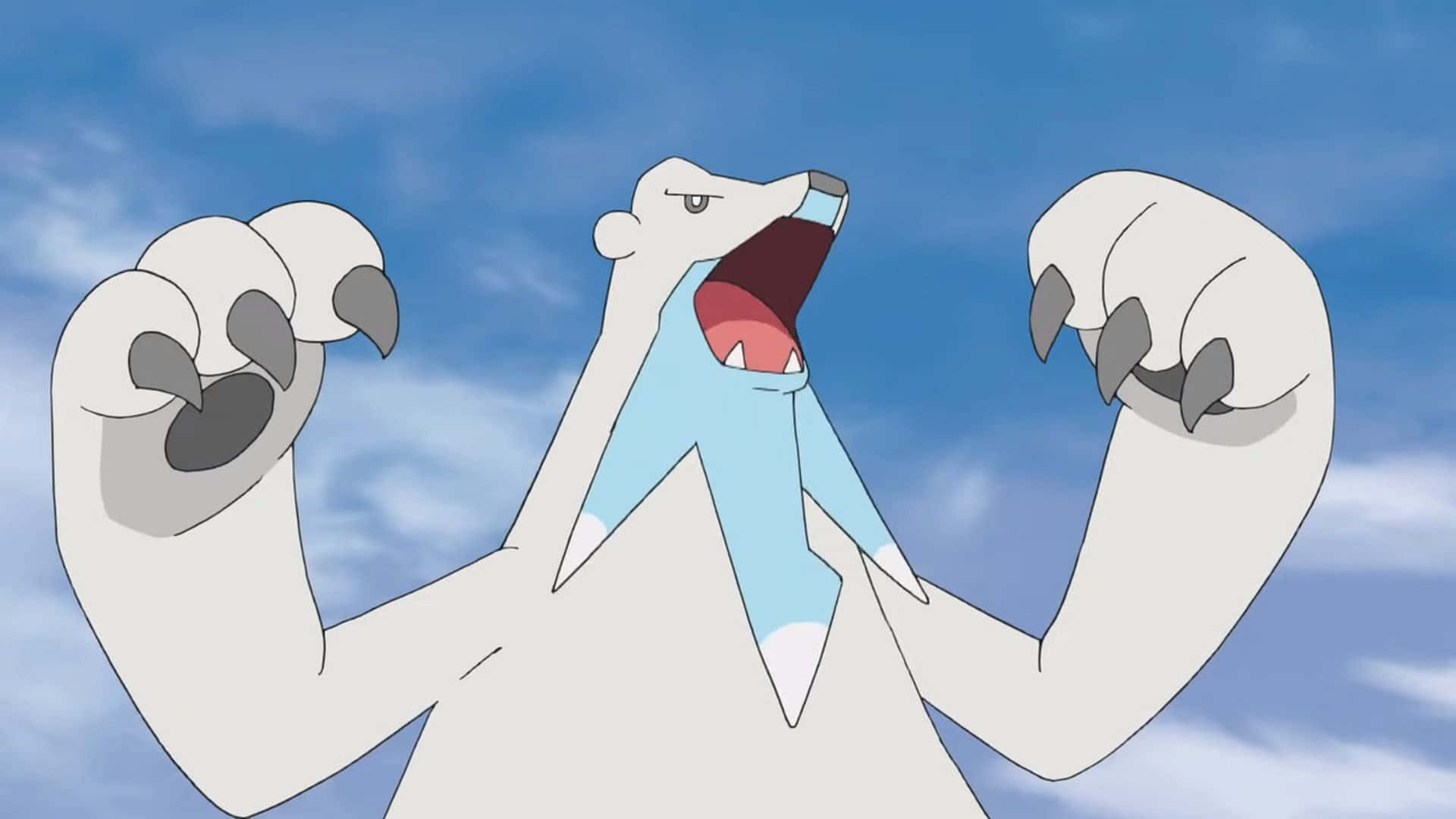 Beartic, polar bear, roars, Full HD Desktop Wallpaper