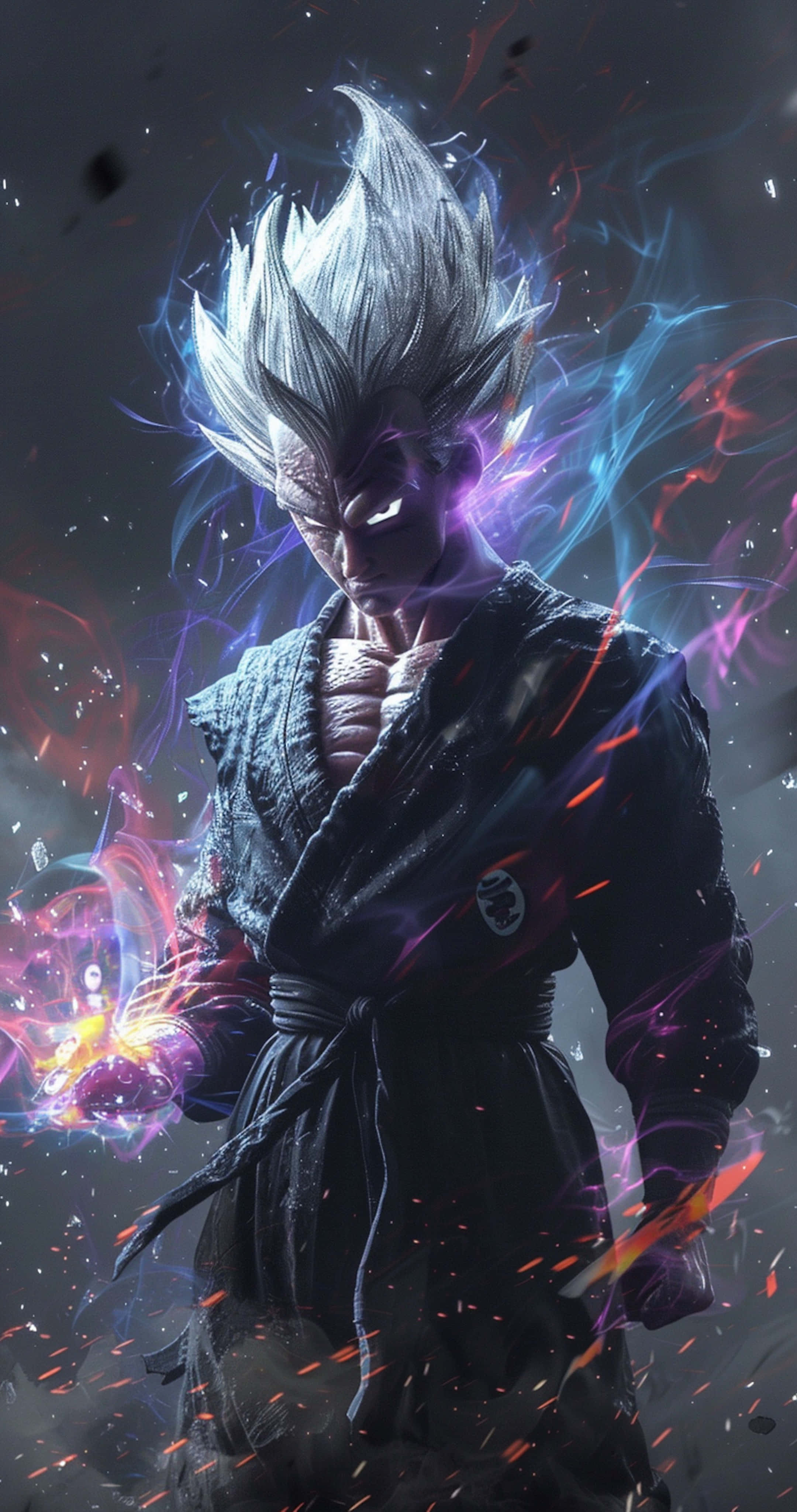 Beast Gohan, 4K, spiky silver hair, 4K Phone Wallpaper