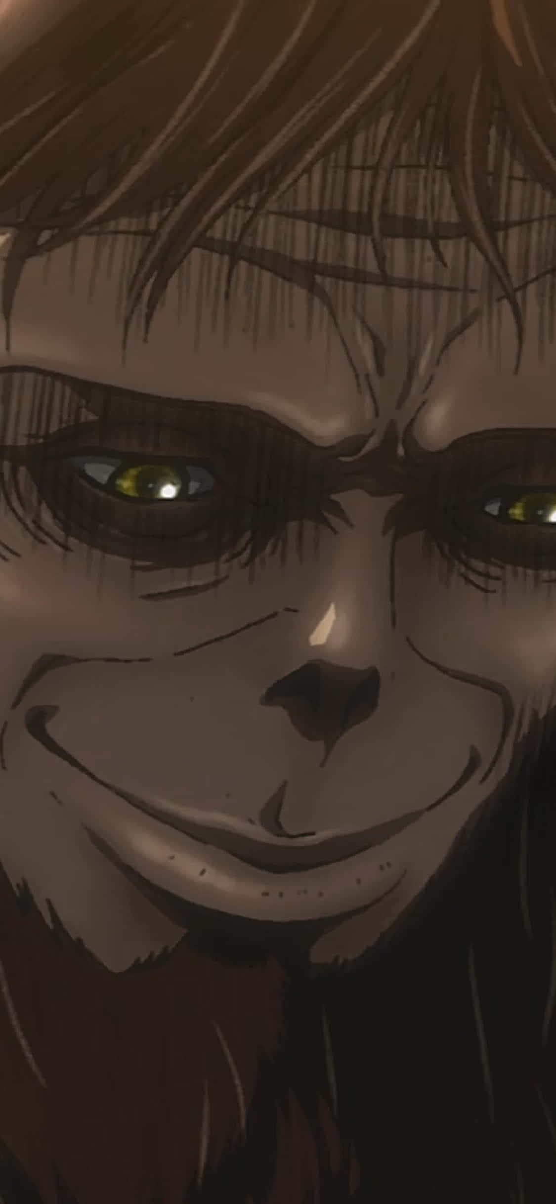 Beast Titan, glowing yellow eyes, sinister grin, Full HD Phone Wallpaper