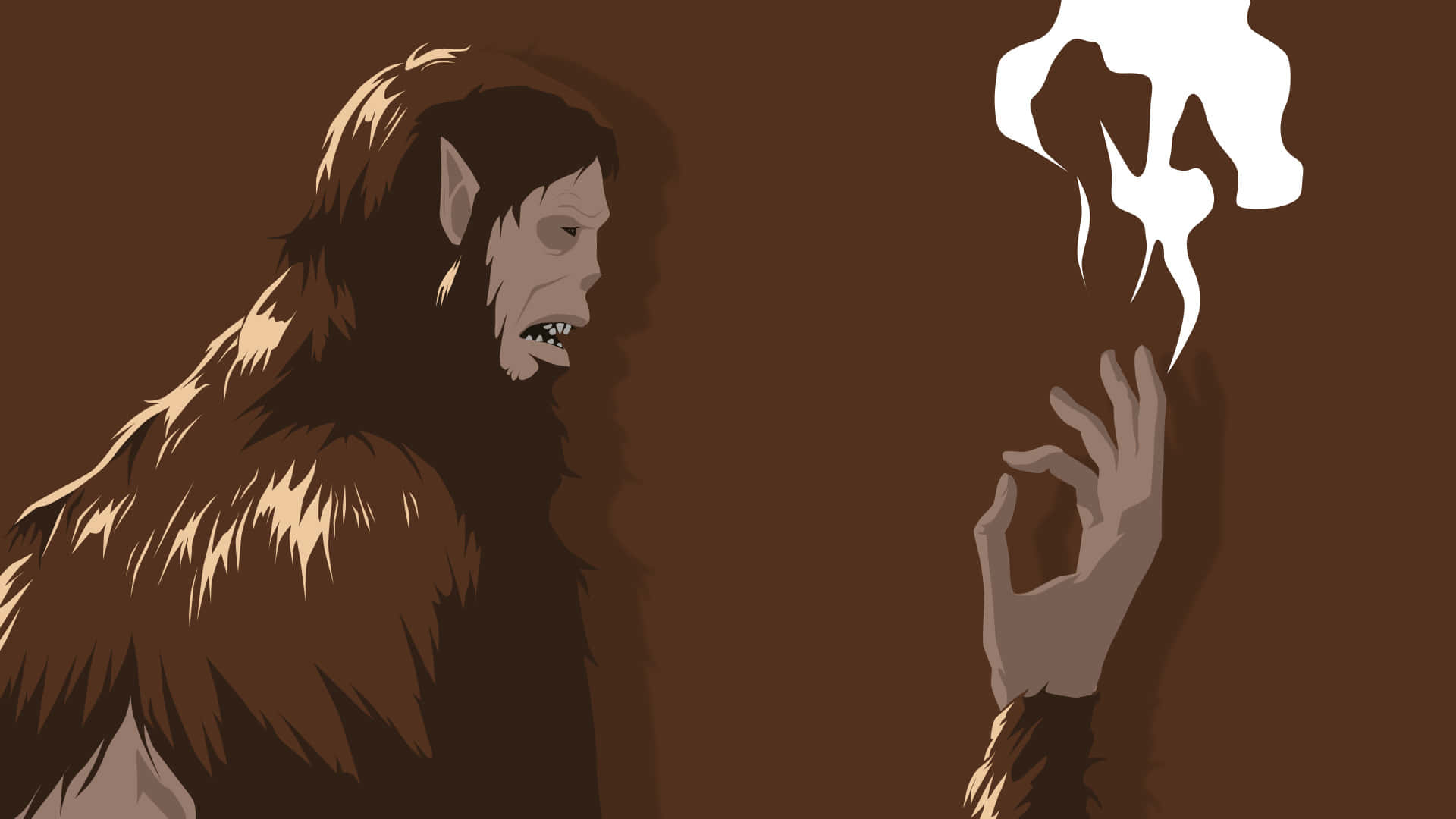 Beast Titan, bigfoot, ghostly white hand, Full HD Desktop Wallpaper