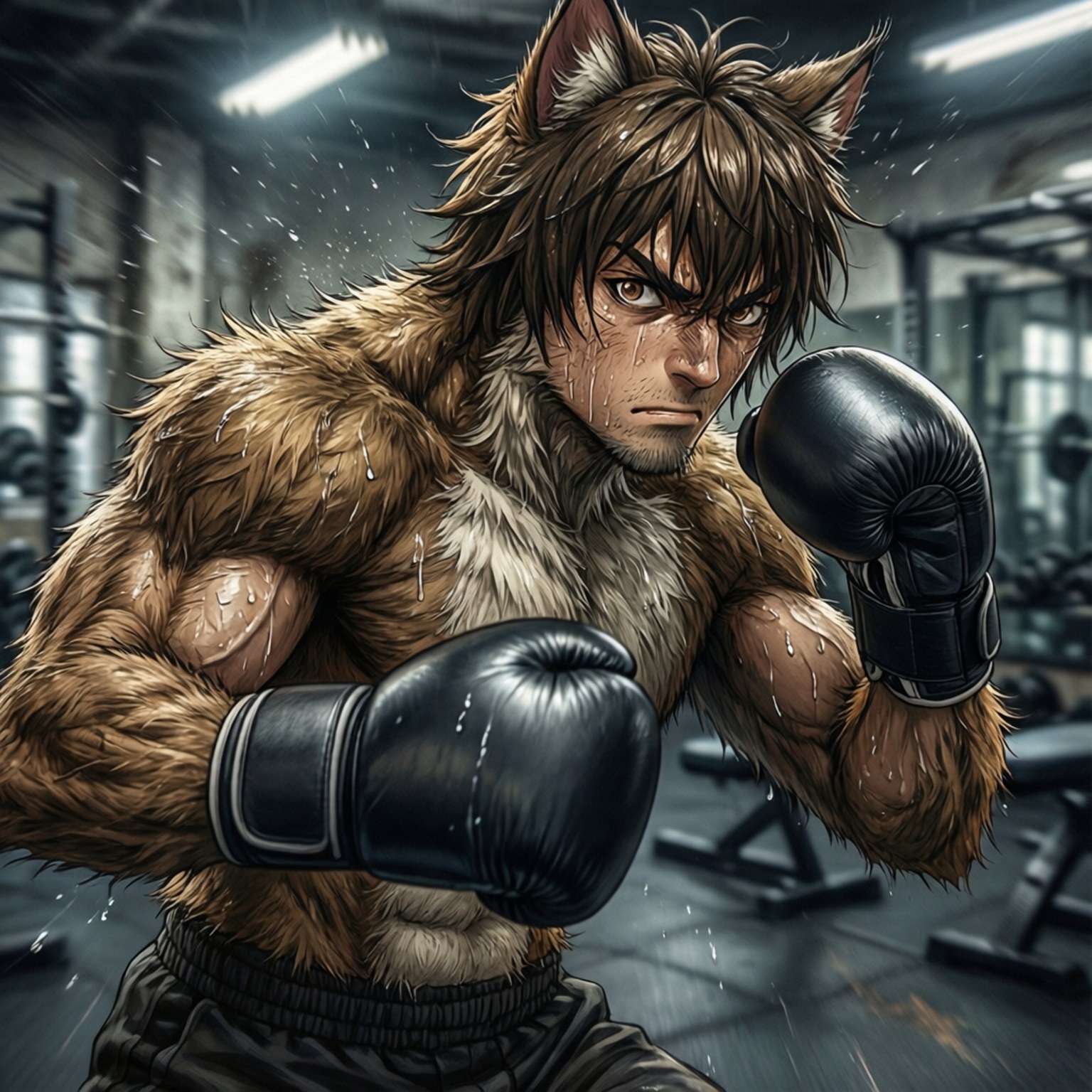 Bill, Beastars, gym, HD Desktop Wallpaper