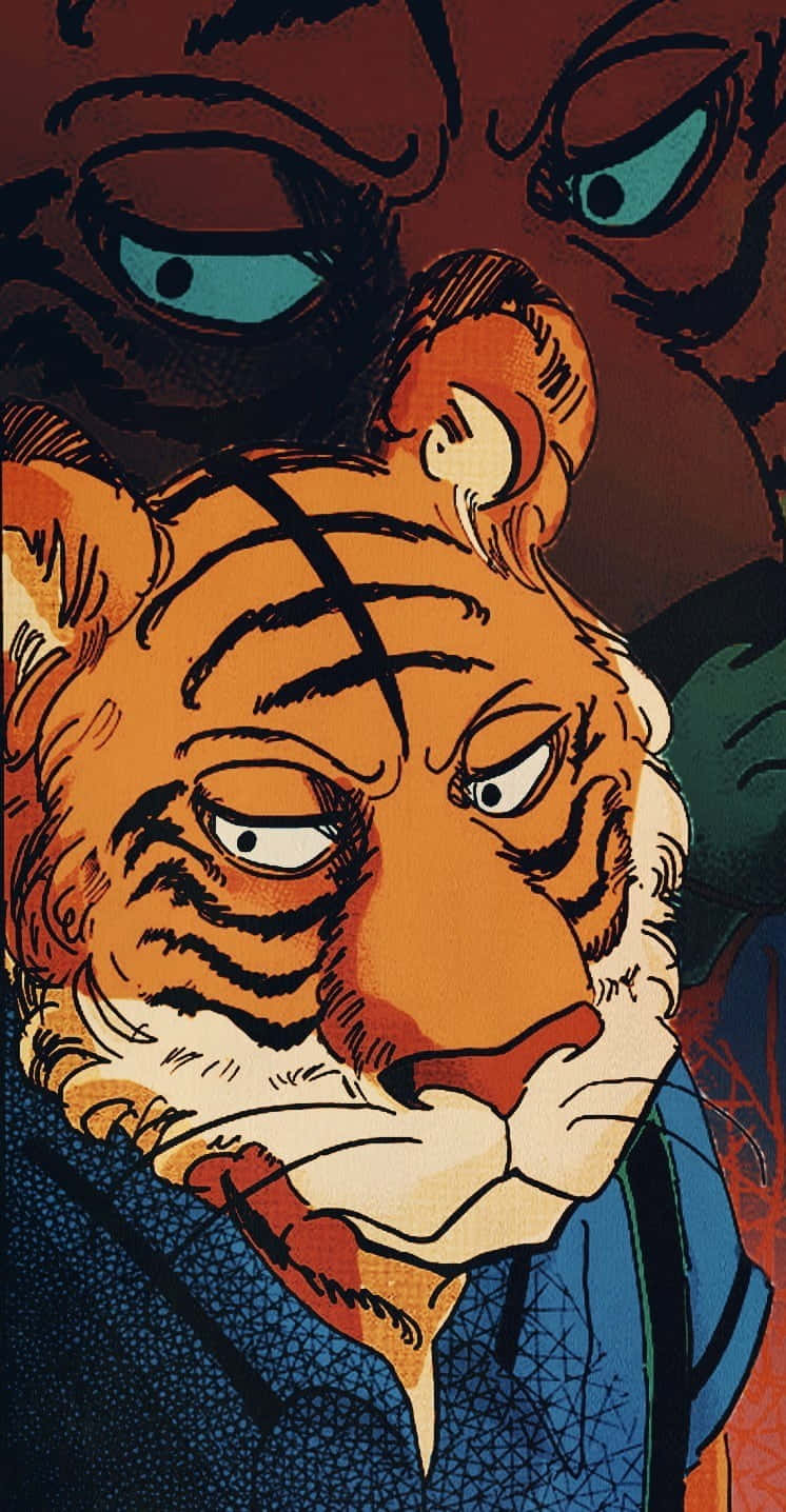 Beastars Bill, tiger, narrowed eyes, HD Phone Wallpaper