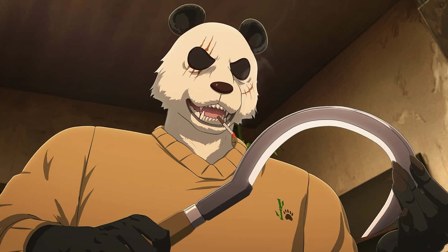 Beastars Gohin, sickle, panda, HD Desktop Wallpaper