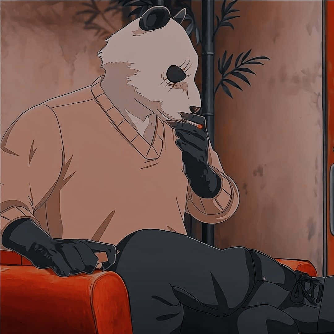 Beastars Gohin, panda, beige sweater, SD Desktop Wallpaper