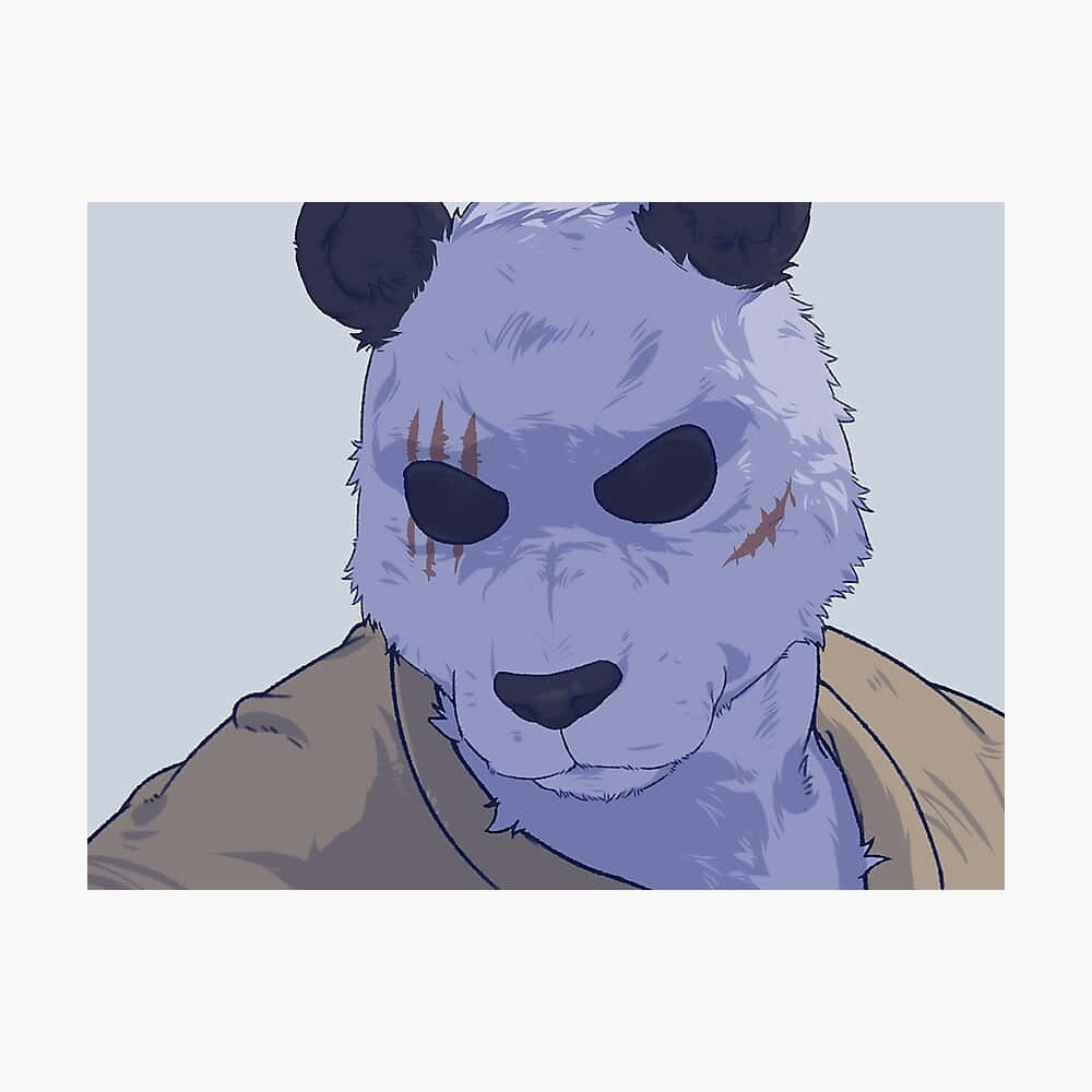 Beastars Gohin, purple panda, black eyes, SD Desktop Wallpaper