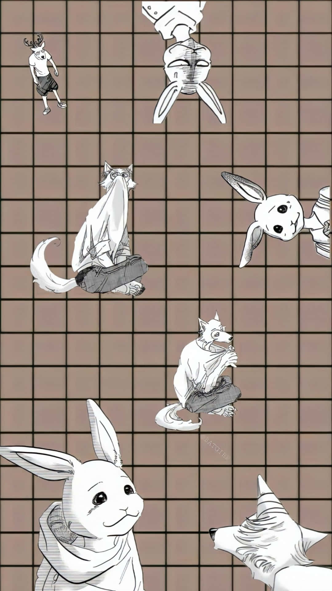Beastars, characters, vertical panels, Full HD Phone Wallpaper