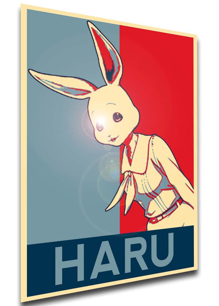 Beastars Haru, HARU, red and blue background, HD Phone Wallpaper