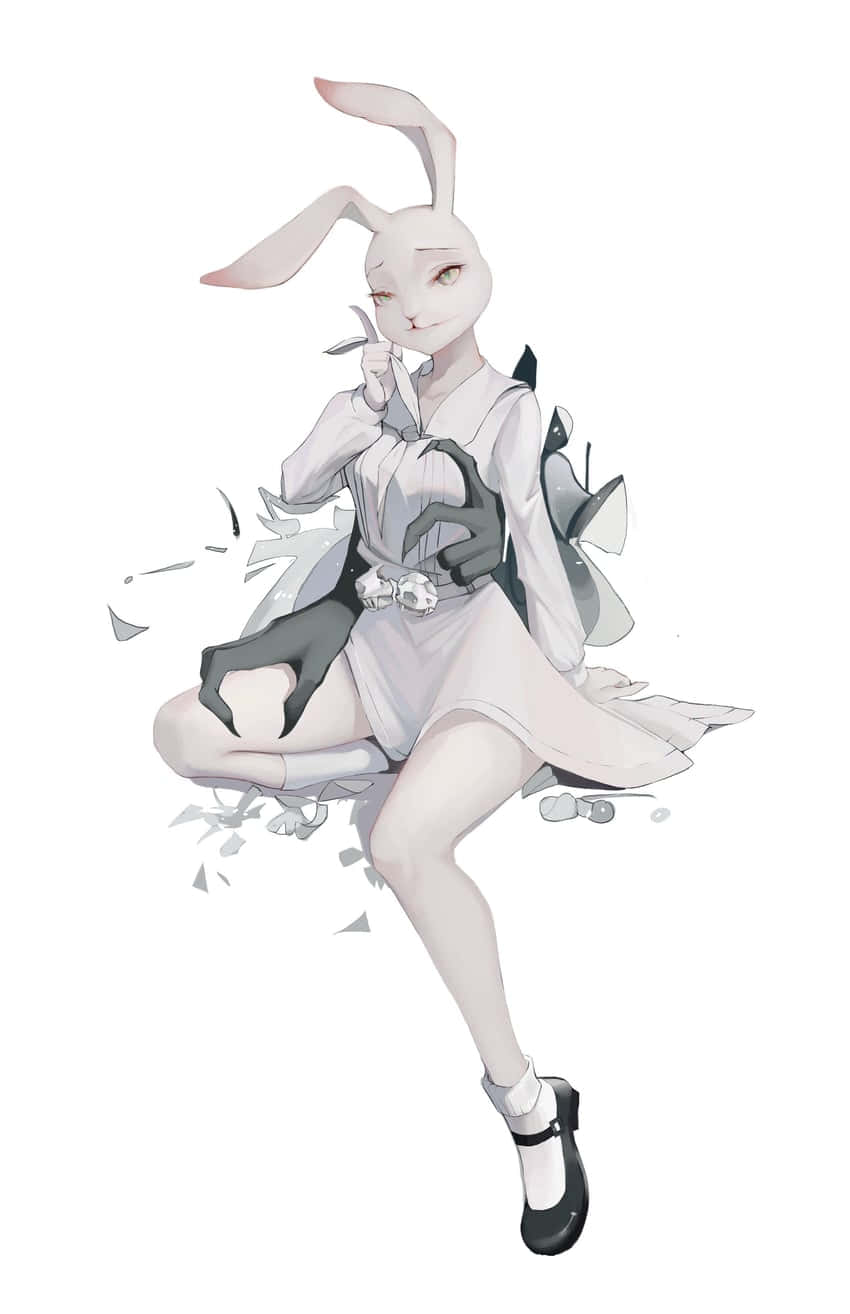 Beastars Haru, white rabbit girl, school uniform, HD Phone Wallpaper
