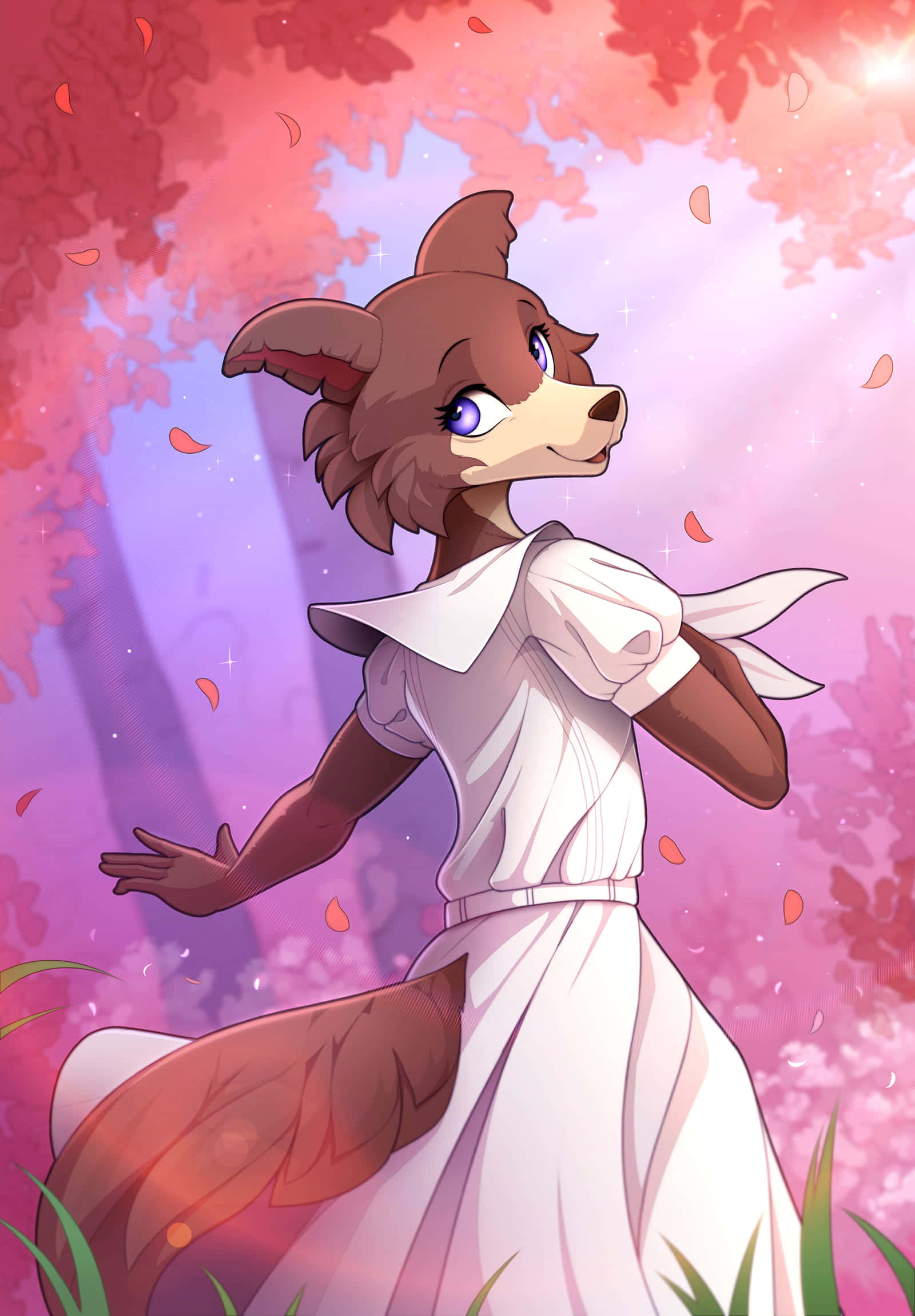 Juno, Beastars, white dress, Full HD Phone Wallpaper