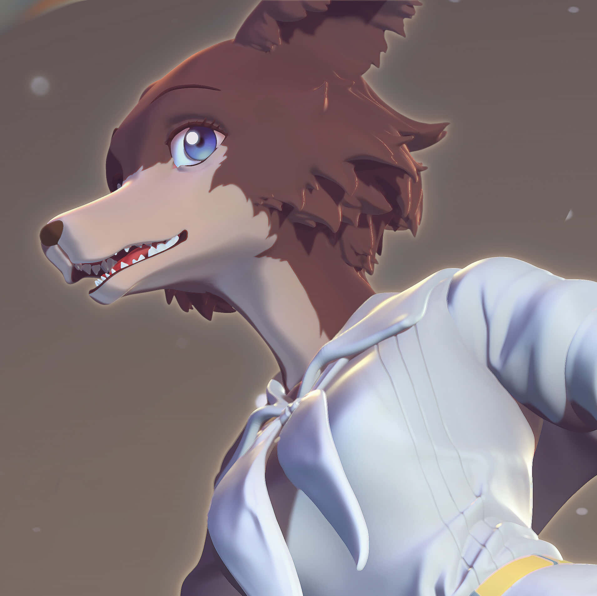 Beastars Juno, anthropomorphic fox, blue eyes, HD Desktop Wallpaper