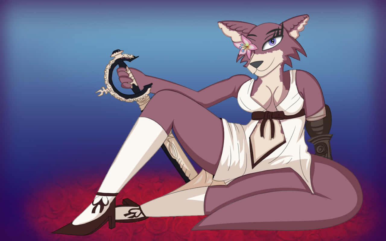 Juno, Beastars, purple fox, HD Desktop Wallpaper