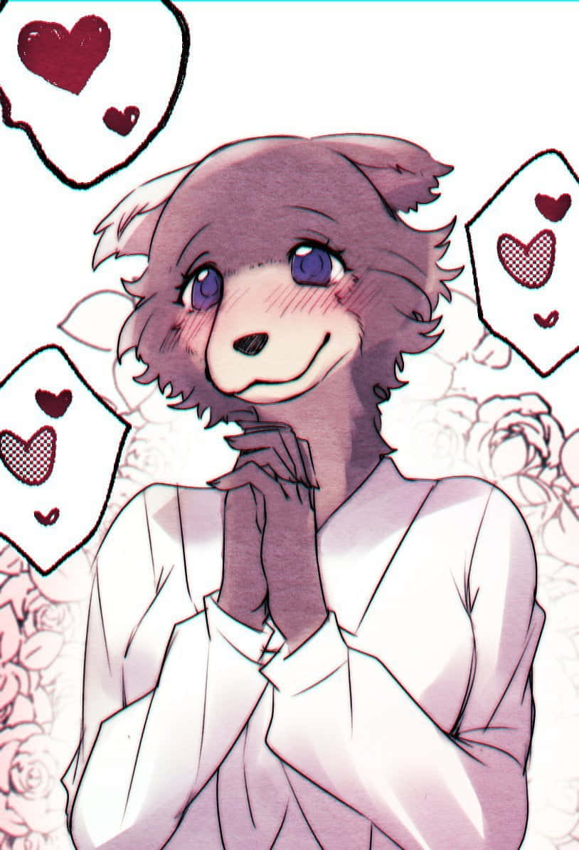 Beastars Juno, purple-furred, anthropomorphic fox, SD Phone Wallpaper