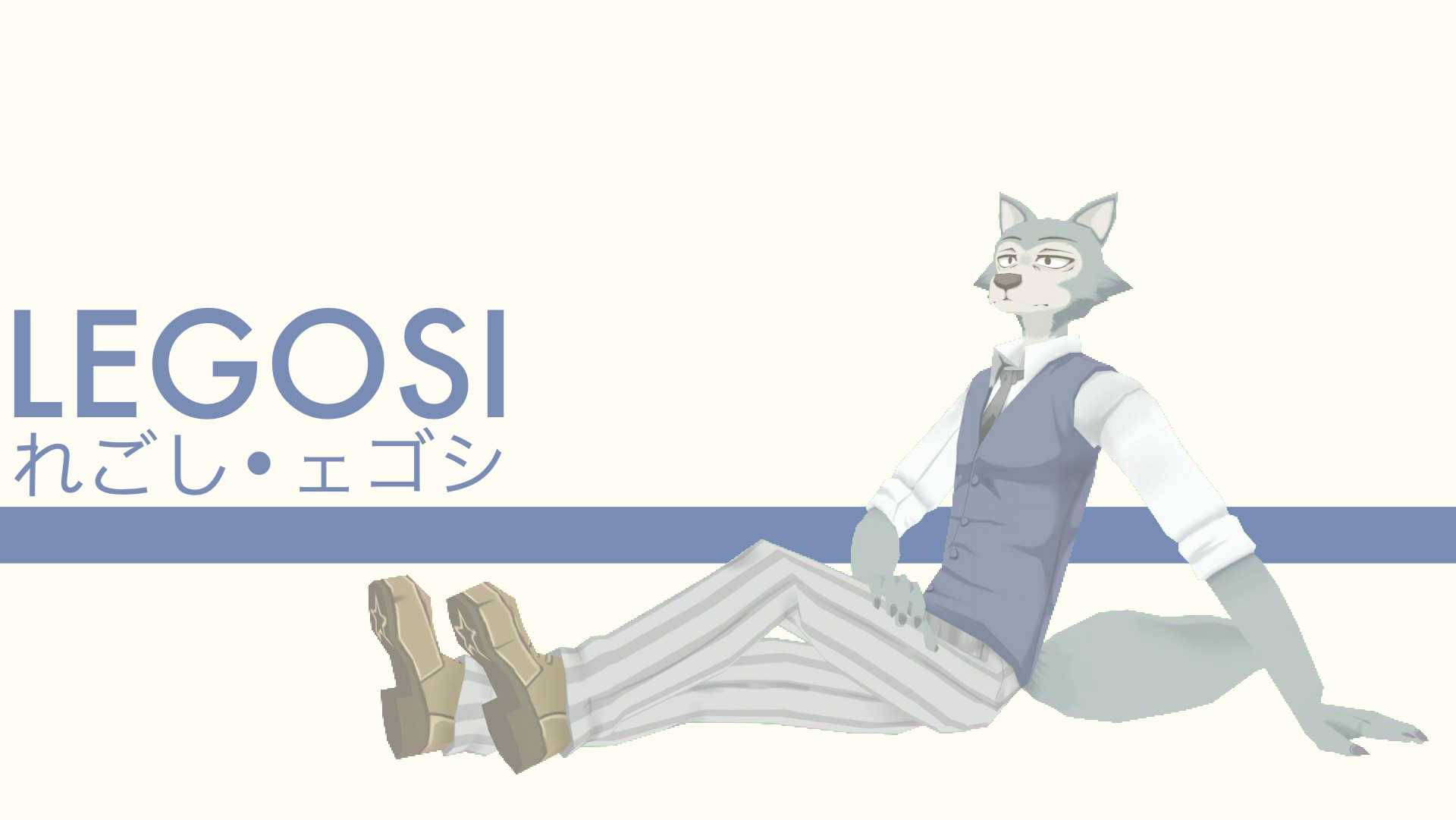 Beastars, Legoshi, simple, Full HD Desktop Wallpaper