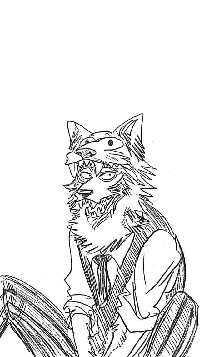 Legoshi, wolf character, glasses, SD Phone Wallpaper